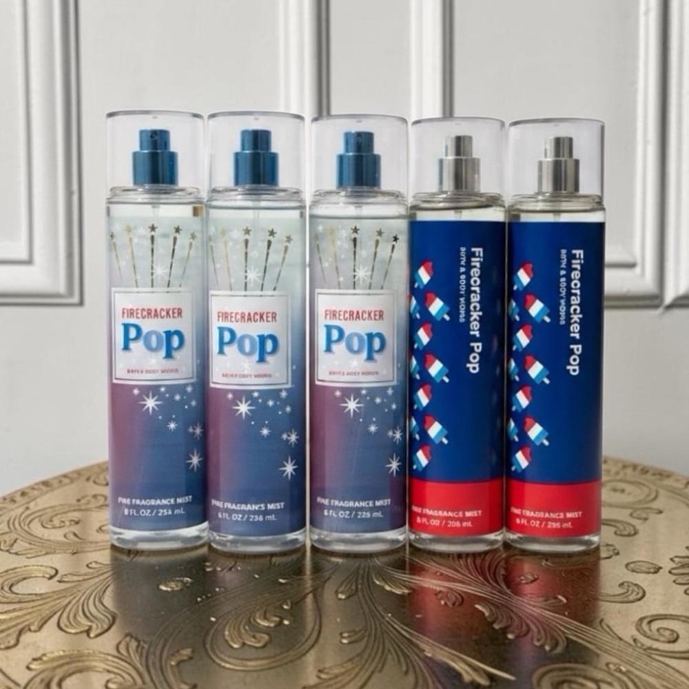 Bath & Body Works Firecracker Pop Fragrance Mists - Blue & Red